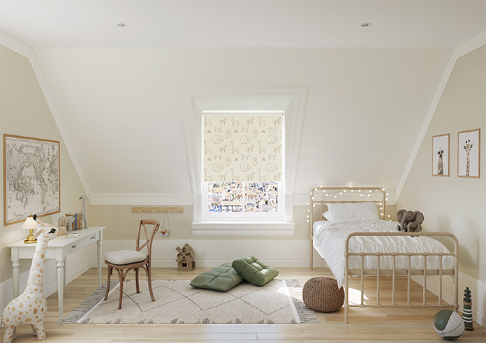 Zootime Sketch, Nutmeg - Twist&Fit Roller Blind - Image 8
